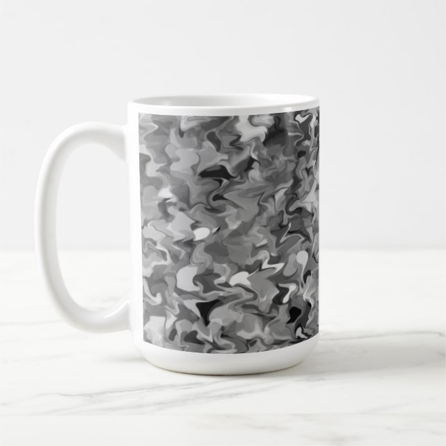 Grått Swirl 15oz Mugg (Vänster)