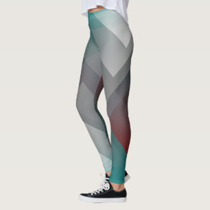 Grått-symmetri för burguny- leggings