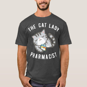Grått Tabby katt Pharmacist Kattunge Druggist Tee
