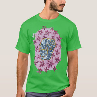 Grått Tabby katt Snigel T Shirt