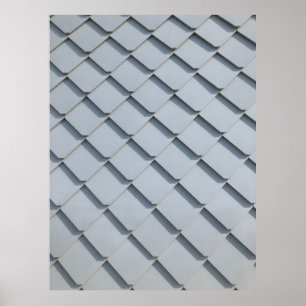 Grått tak shingles poster