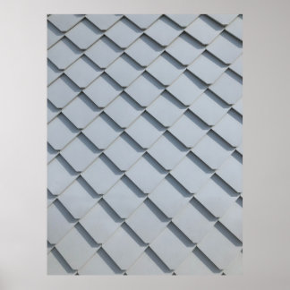Grått tak shingles poster