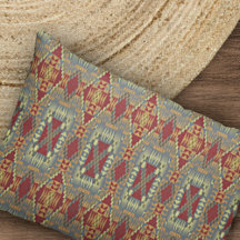 Grått Tan Brown Ochre Ivory Red Tribal Art Mönster