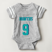 Grått & Teal Baby | Idrottsedel Jersey Design