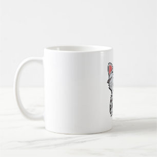 grått tecknad kattkattens tecknad kaffemugg