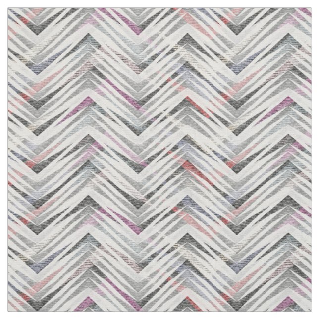 Grått texturerad zigzag tyg (Provkarta)