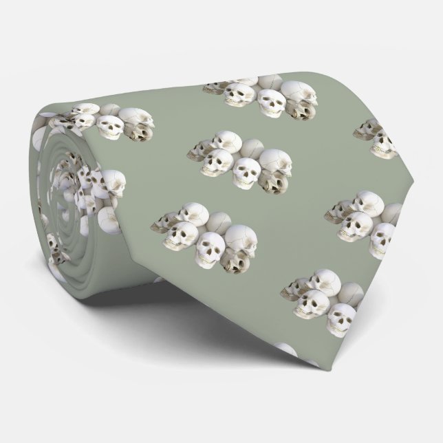 Grått-tid/Döskallar Slips (Rullad)