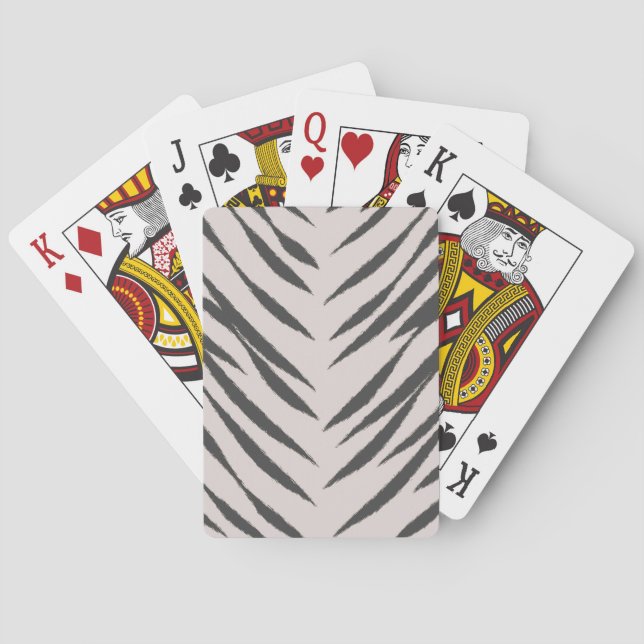 Grått Tiger Casinokort (Baksidan)