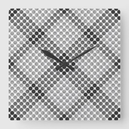 Grått till svart bollar eller hål, kor-justerat fyrkantig klocka