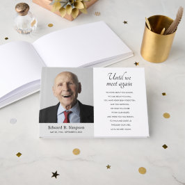 Grått tills vi träffas igen, minnesfoto gästböcker