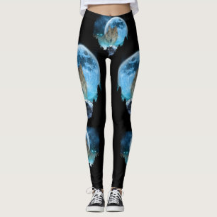 Grått Timber-Vargen - fullständigt läge Leggings