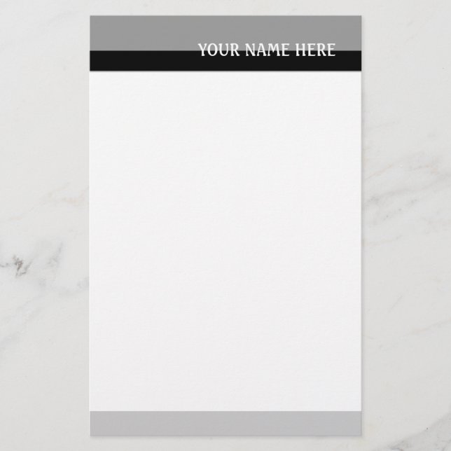 Grått Tones Brevpapper (Framsida)