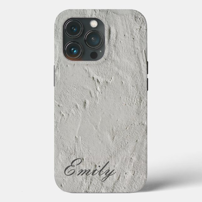 Grått Trendig Modern minimalistisk ADD NAMN (Baksida )