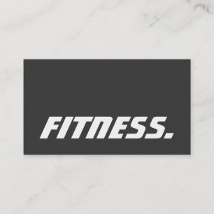 Grått Trendig Personal Trainer Fitness Affärskort Visitkort