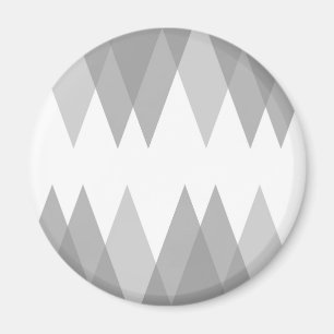 Grått trianglar magnet