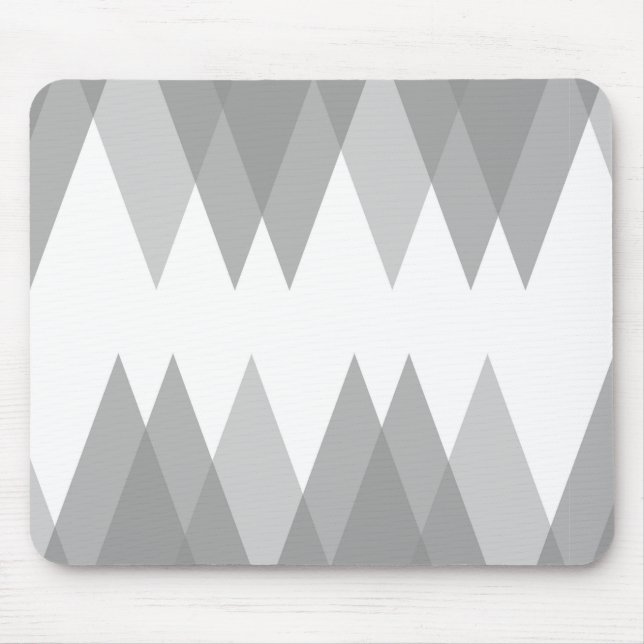 Grått trianglar musmatta (Framsidan)