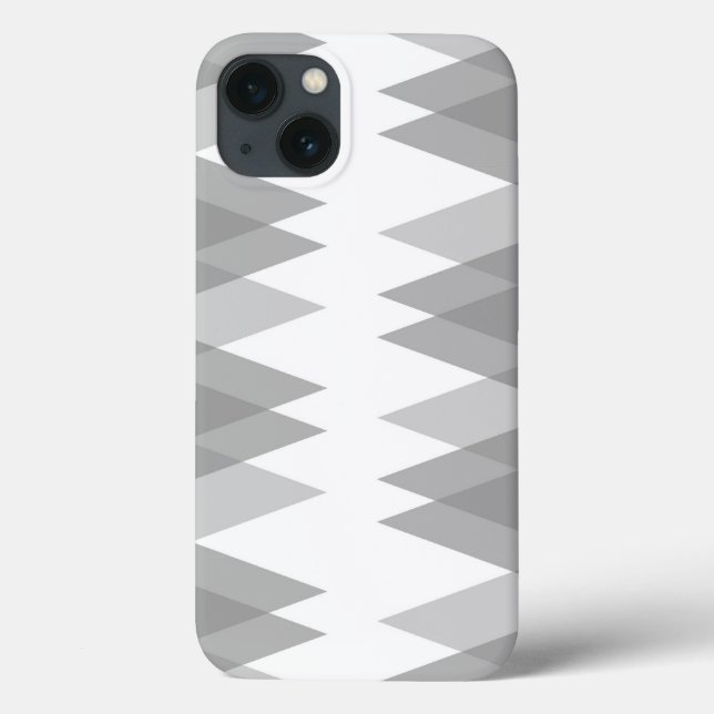 Grått triangles Fodral-Mate iphone case (Baksida)