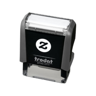 Grått Trodat Self-Inking Frimärke Självfärgande Stämpel