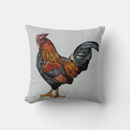 Grått Tupp Pillow Kudde