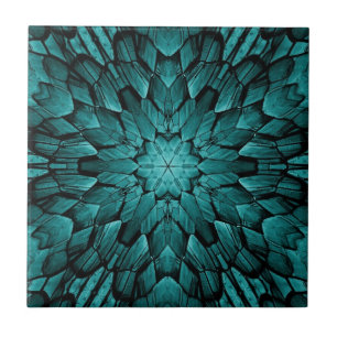 Grått turkos aqua star geometric stone mosaic kakelplatta