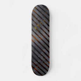 Grått tvärvriden rand, kolhaltig rosett band, guld mini skateboard bräda 18,5 cm