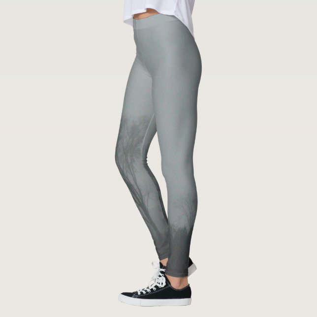 Grått Utomhusformade legeringar Leggings (Vänster)