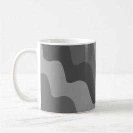 Grått vågigt havets vinkara gradient kaffemugg