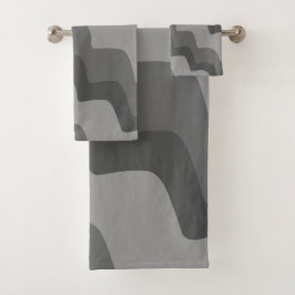 Grått vågigt havets vinkara övertoning mönster