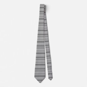 Grått vågrät rand slips