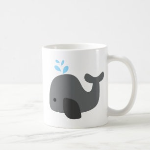 Grått val kaffemugg