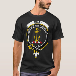 Grått Vapensköld Tartan Klan Scottish Klan T Shirt
