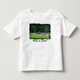 Grått Varg & Alaska Forest Wildlife Art T-Shirt