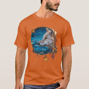 Grått Varg "DEN UNDERBARA FRÅGAN" T Shirt