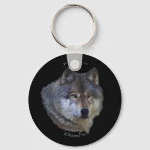 GRÅTT VARG Design Wildlife Art Nyckel-chain Nyckelring