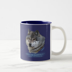 GRÅTT VARG HEAD MUGG