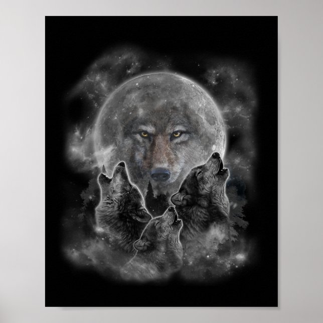 Grått Varg Hunting Ground Poster (Framsidan)