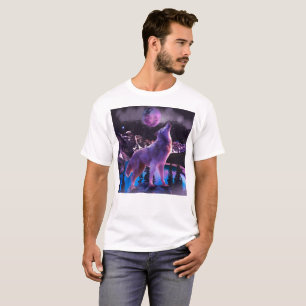 Grått-varg i skog t shirt