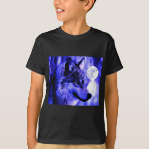 GRÅTT VARG & MÅNE T-SHIRT