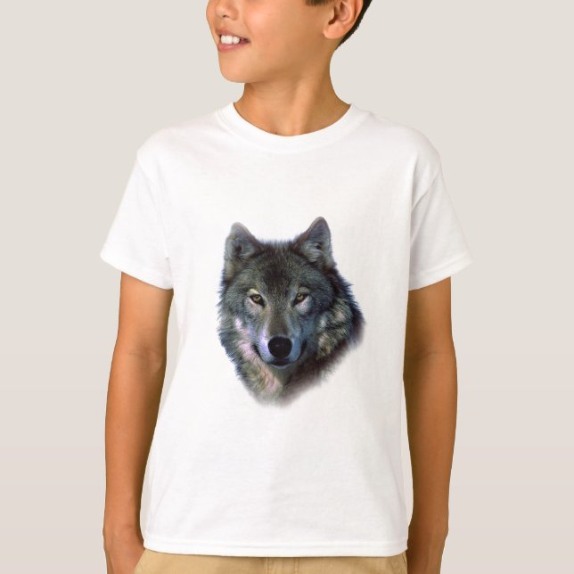 Grått Varg Öga T-shirt (Framsida)