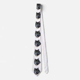 Grått Varg Ögon Tie Slips