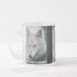GRÅTT VARG ÖGON Wildlife Supporter Drinkware Frostad Glasmugg