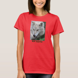 Grått Varg Porträtt Wildlife T-Shirt