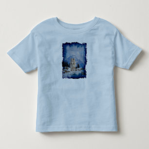 Grått Varg & Rocky mountains Wildlife Art T-Shirt