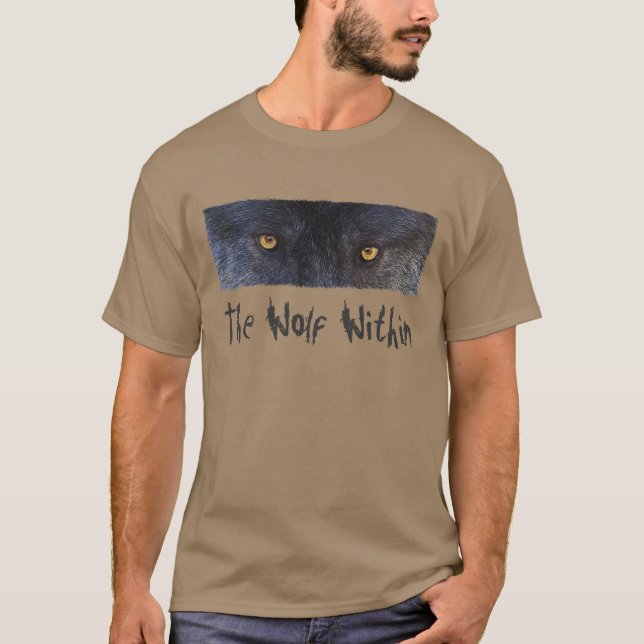 GRÅTT VARG (se Cherokee Legend on back) Shirt Tröja (Framsida)