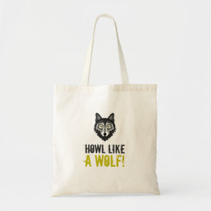 Grått Varg, ungefär som en Varg tote Bag Tygkasse