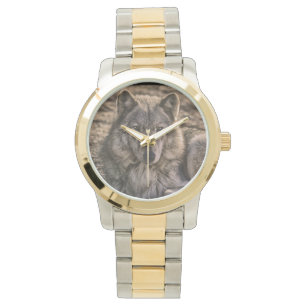 Grått Varg Wildlife Design Armbandsur