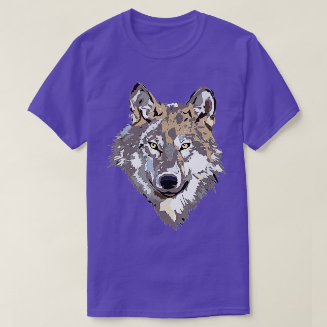 Grått Varg Wolves Pack Varg Älskare Gift T Shirt (Design framsida)