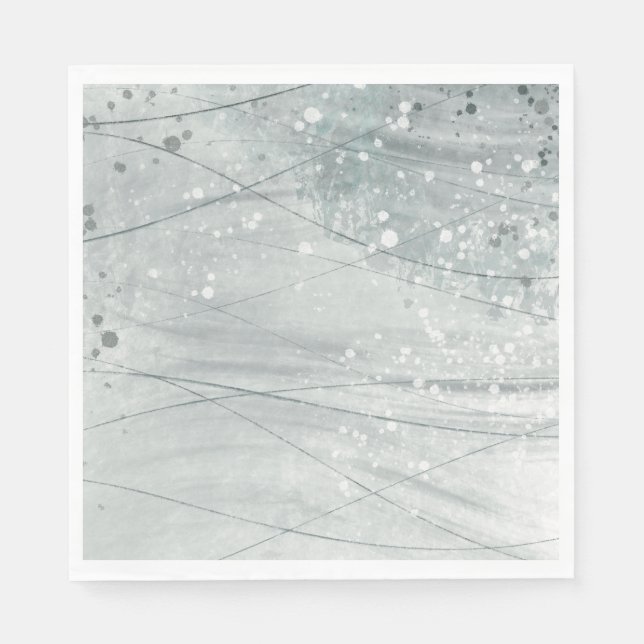 Grått, vattenfärg pappersservett (Framsidan)