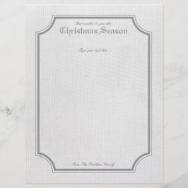 Grått Vintage Helgdag/Brev Stationär jul