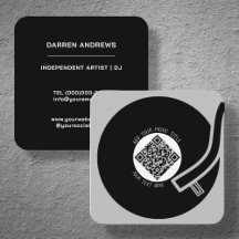 Grått Vinyl LP | QR-kod
